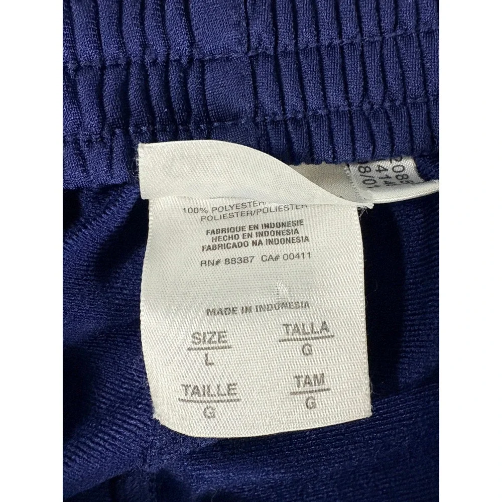 Vintage Adidas Breakaway Track Basketball Pants Mens L Blue Snap Button Tre Foil